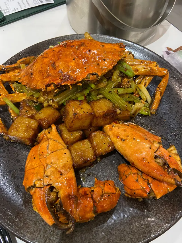 蟹肉新鮮鮮甜,蘿蔔糕入哂味