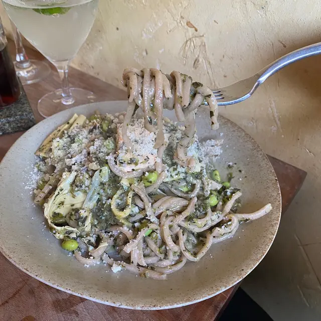 意式菜醬•三文魚•枝豆•全麥手工意粉