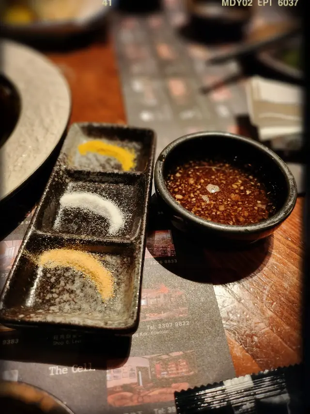 三色鹽粉及天婦羅汁