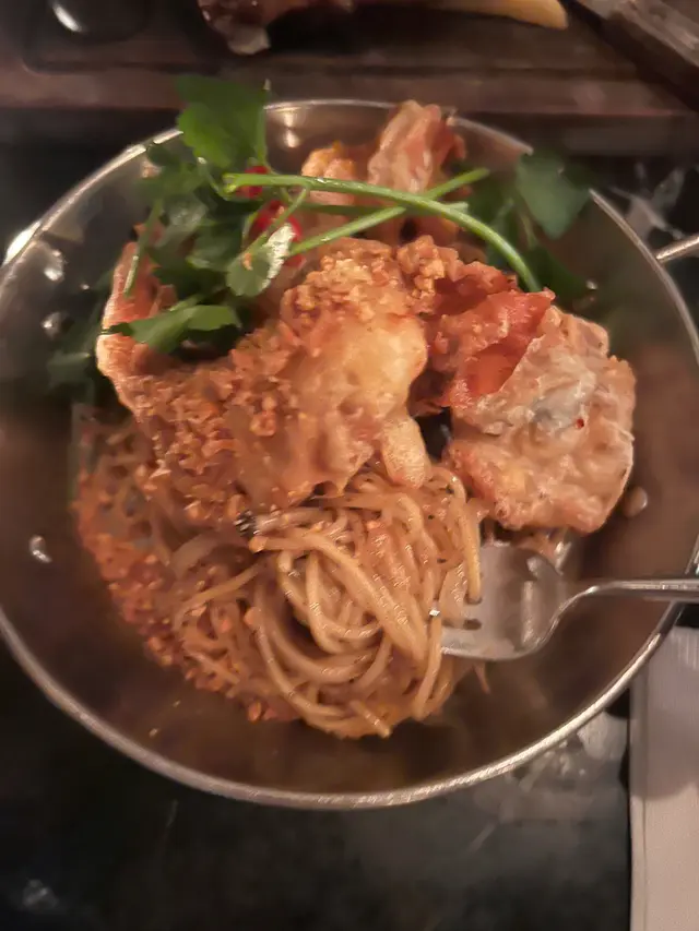 避風塘軟殼蟹意粉