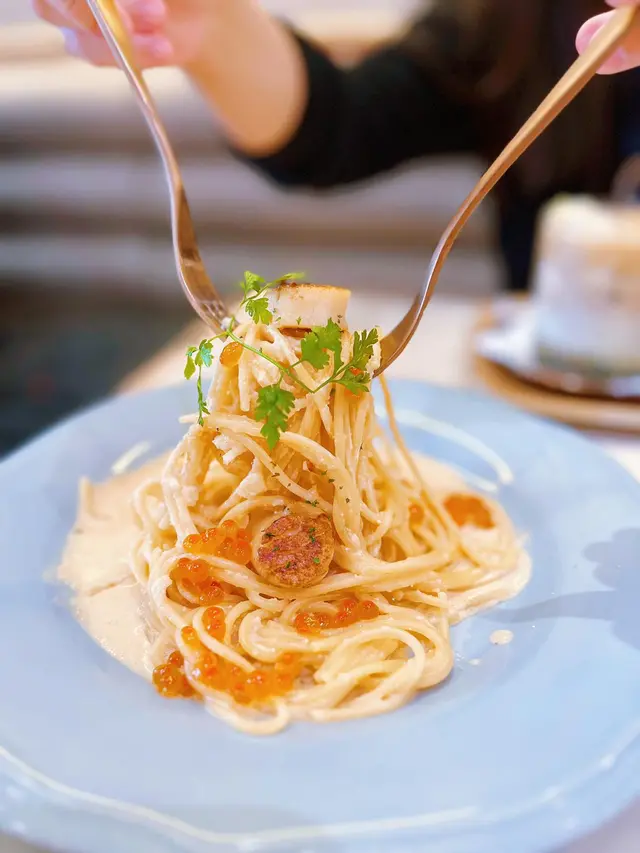 明太子醬三文魚籽意粉