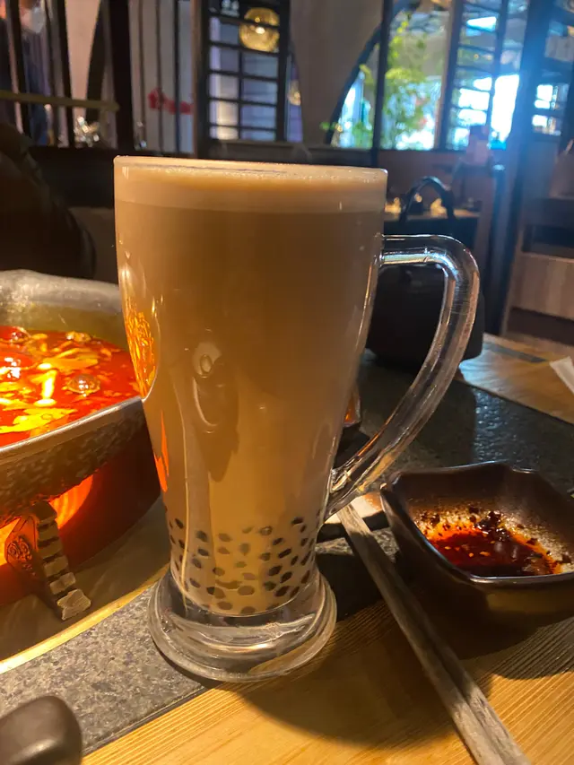 大紅袍珍珠奶茶