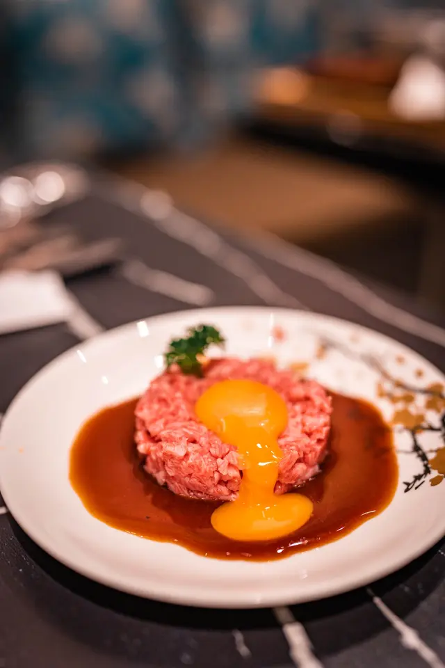 蒜香A4黑毛和牛他他