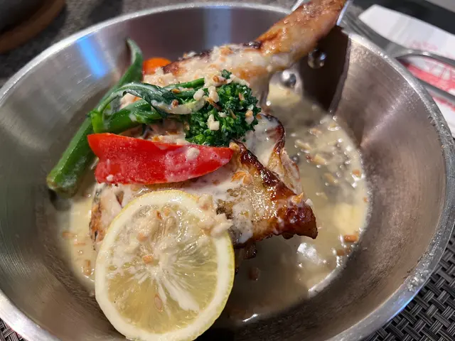 烤日本大雞腿配檸檬忌廉汁