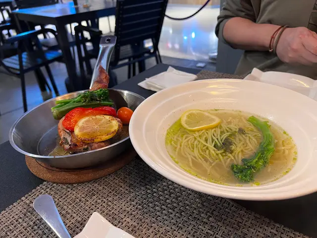 烤日本大雞腿配檸檬拉麵