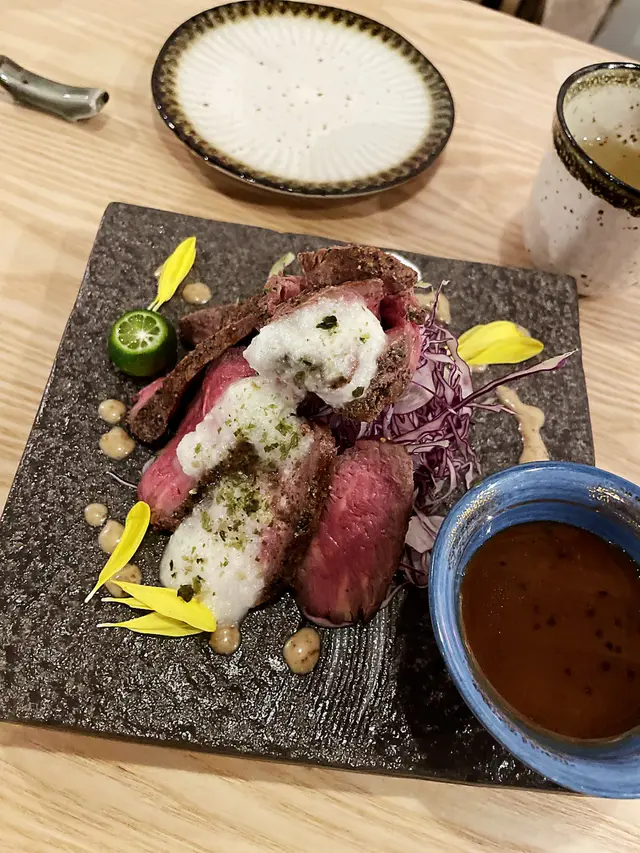 紐西蘭牛柳配山葵汁