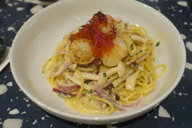 招牌明太子蟹肉北海道帶子意大利粉