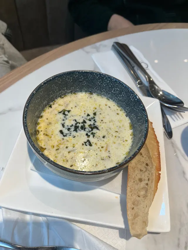 Soup  of  the  day-  clam  chowder  