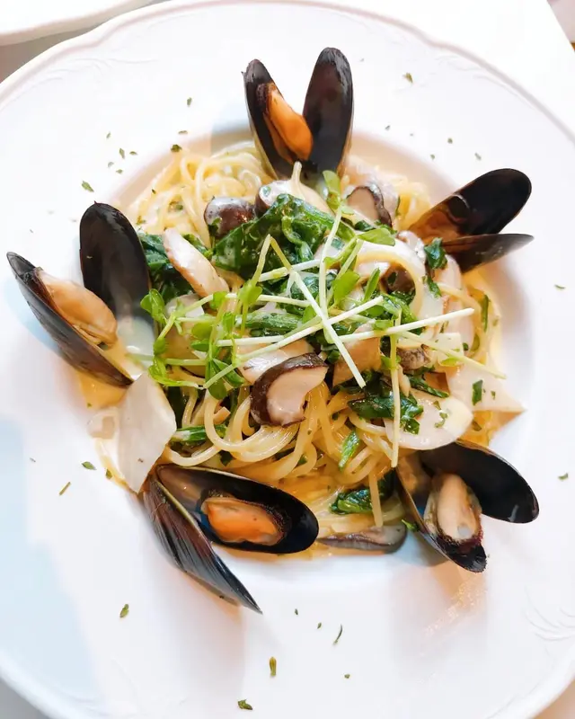 香草醬藍青口意大利粉 