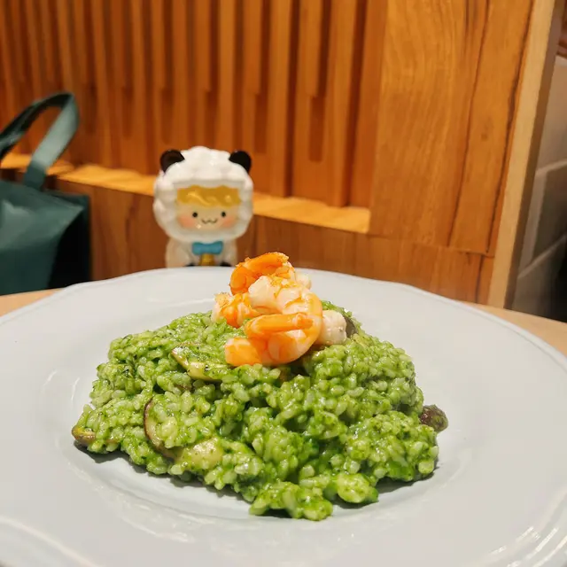 大蝦羅勒醬意大利飯