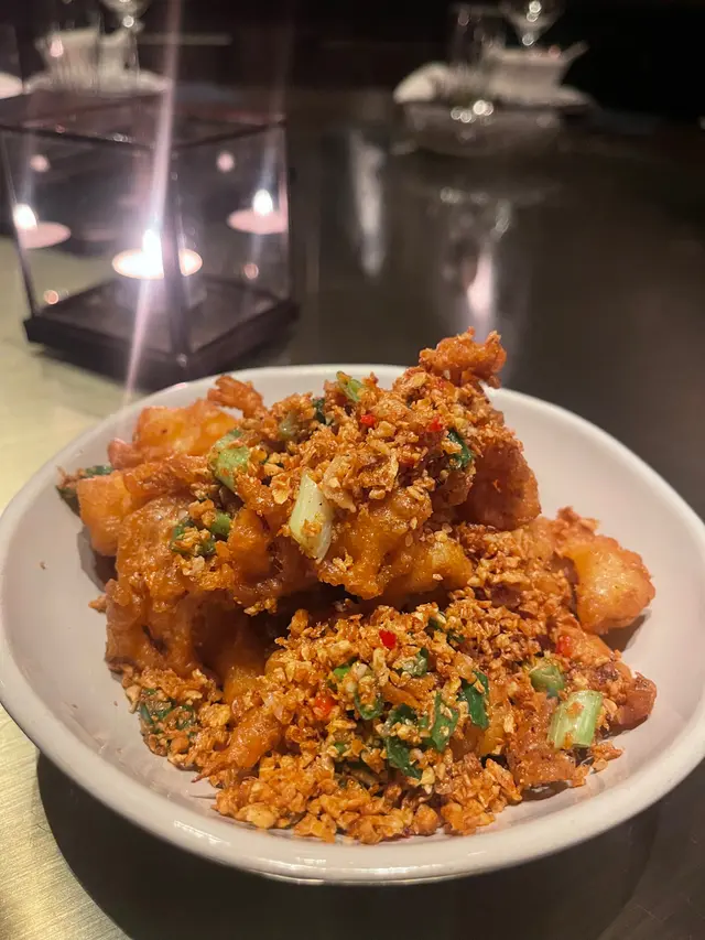 椒鹽鮮魷粟米芯