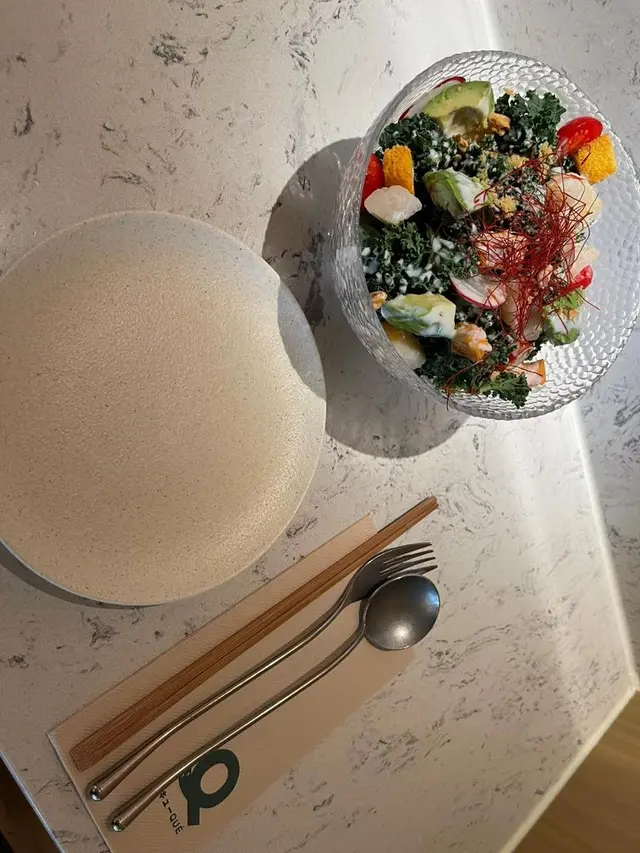 帶子新鮮，沙律菜甜