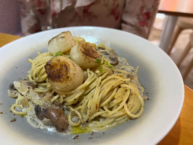 帶子黑松露蘑菇意粉