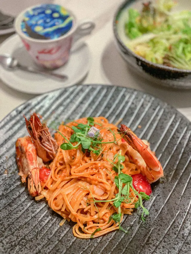 虎蝦意粉