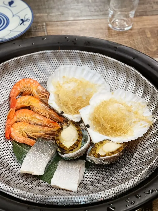 馬友魚&鮑魚&蒜蓉粉絲蒸扇貝&蝦