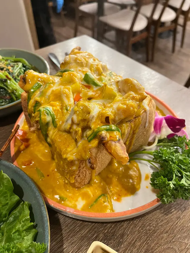 焗黃咖喱麵包軟殼蟹 