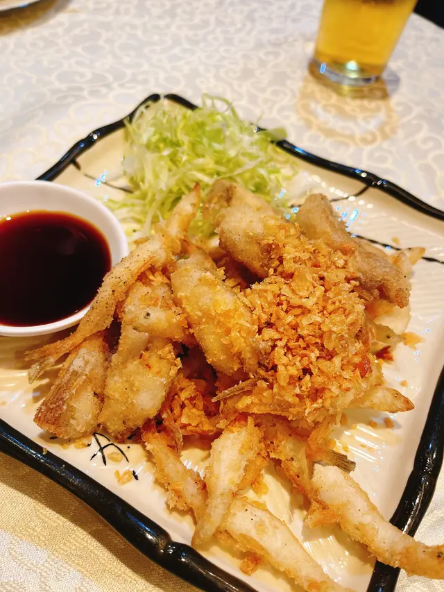 椒鹽九肚魚拼白飯魚