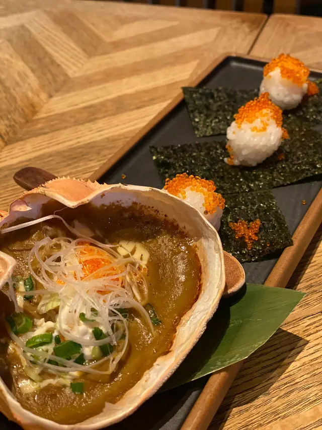 蟹味噌甲羅燒