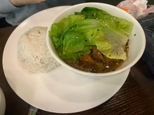豆豉涼瓜炆吉筋拌飯