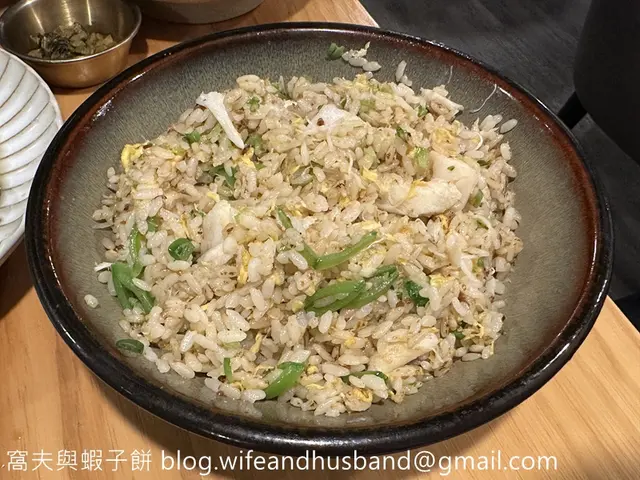 蒜香蟹肉帶子炒飯