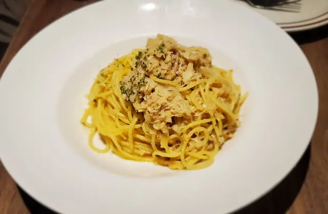 蒜香蟹肉意粉
