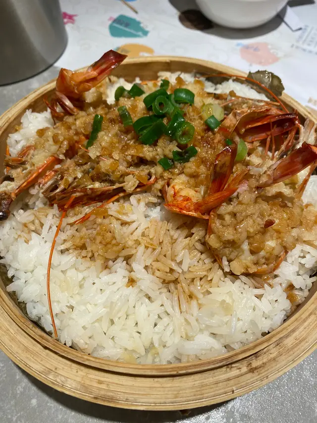 龍仔金銀蒜海蝦飯