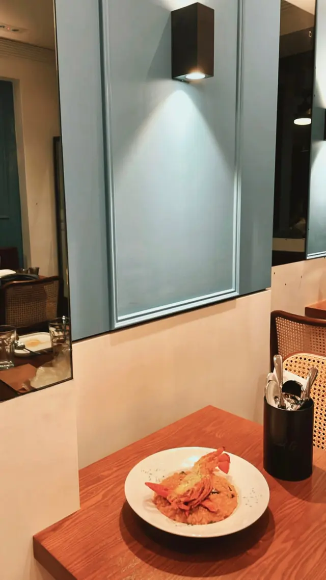 芝士焗半邊波士頓龍蝦 意大利飯