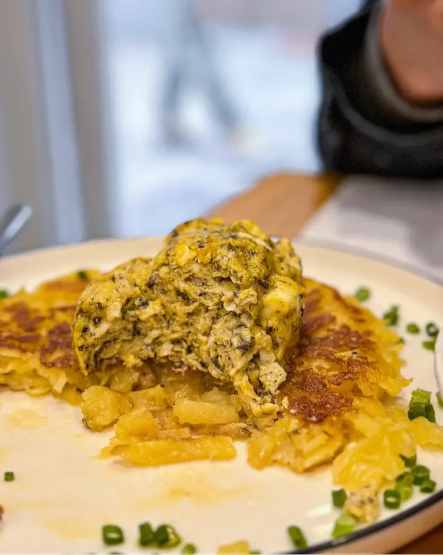 松露是蛋炒配煎薯餅