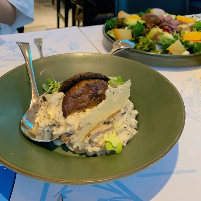 黑松露燒烤菇意大利燴飯