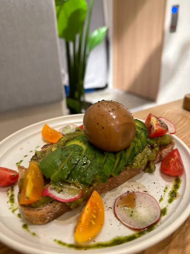 Avocado Toast with Tea Poached Egg