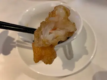 干贝汁珍菌煎焗鲜虾球