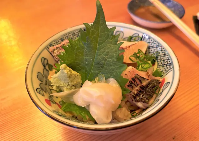 火炙香葱三色迷你海鮮丼