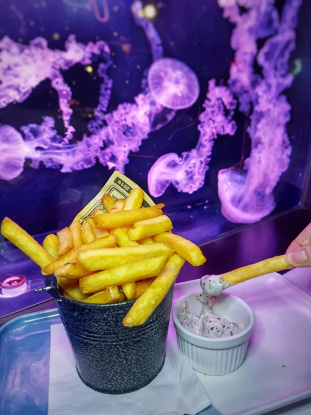 美國粗薯條配自家製黑松露醬