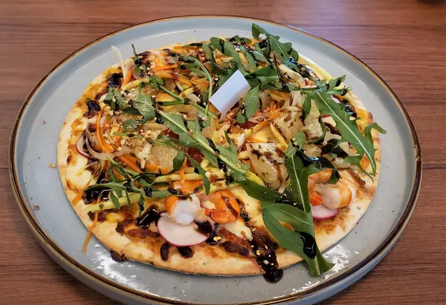  泰式柚子大蝦千層醬薄餅