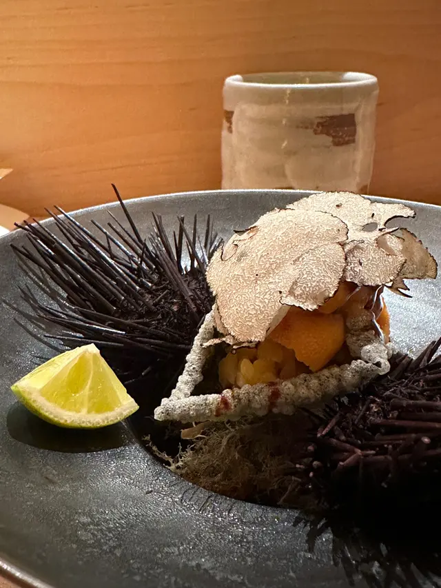 佐賀海苔配北海道馬糞海膽黑松露