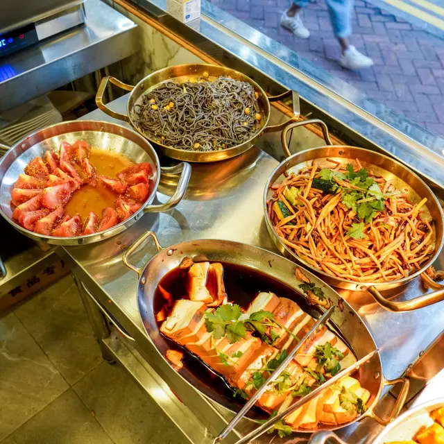 桂花蕃茄, 蕎麥麵, 金針菜, 豆腐