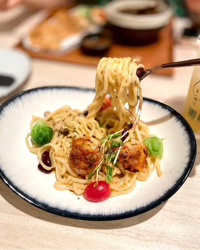 烏魚子元貝手作麵