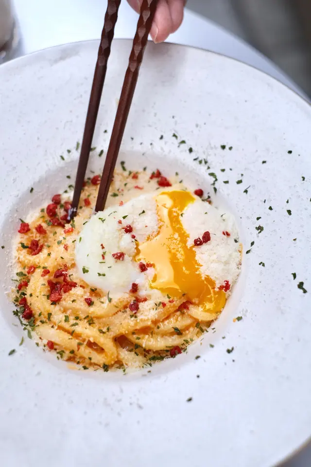 韓式泡菜卡邦尼烏冬