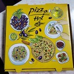 色彩繽紛嘅pizza 盒