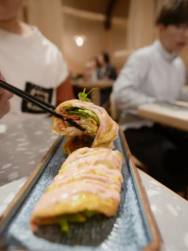 三文魚明太子蛋餅