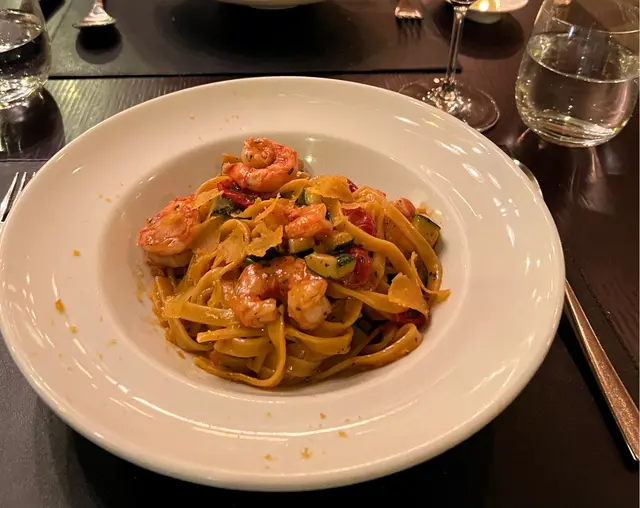 Red  Prawn  Fettucine