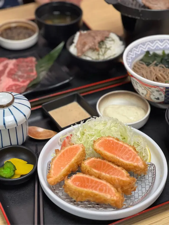 吉列三文魚柳定食