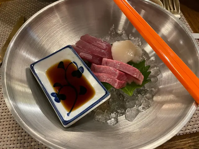 帶子、呑那魚、油甘魚刺身