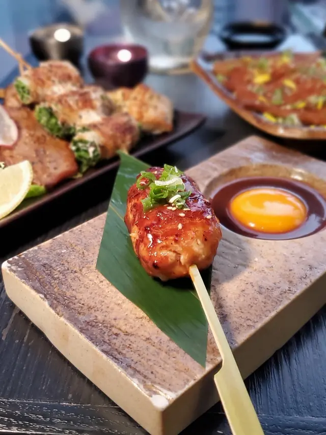 日本免治雞肉串