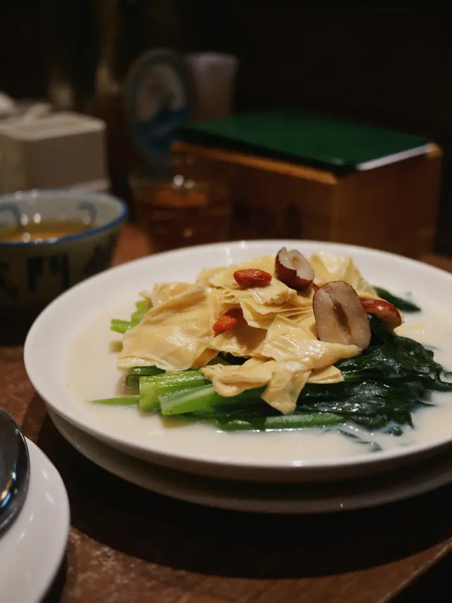 豆漿杞子鮮腐竹浸時蔬