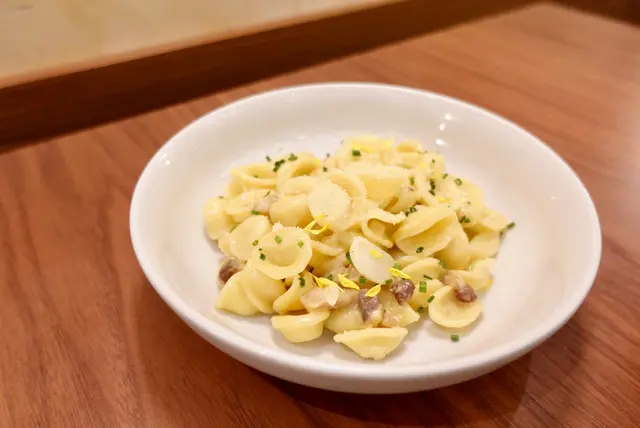 培根蛋黃奶油貓耳麵