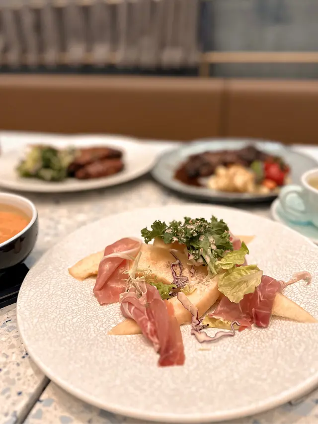 巴馬火腿片伴蜜瓜