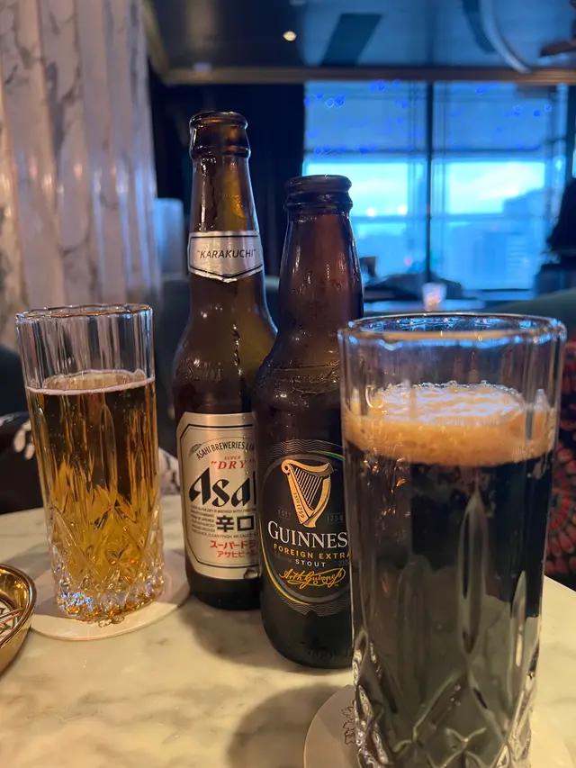 Asahi $108 Guinness $118