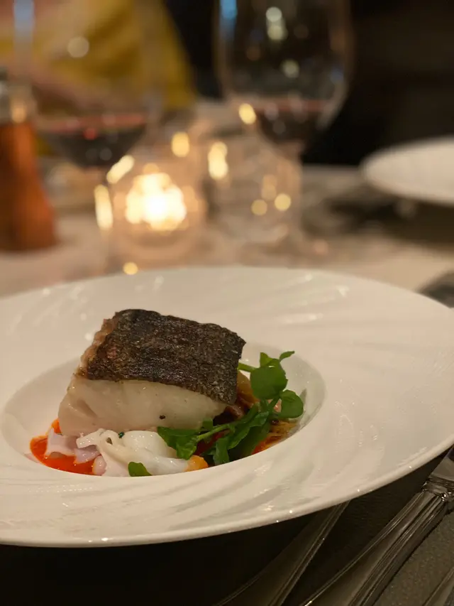 Alaskan Black Cod(Cuttlefish pappardelle ) (Set dinner $688)