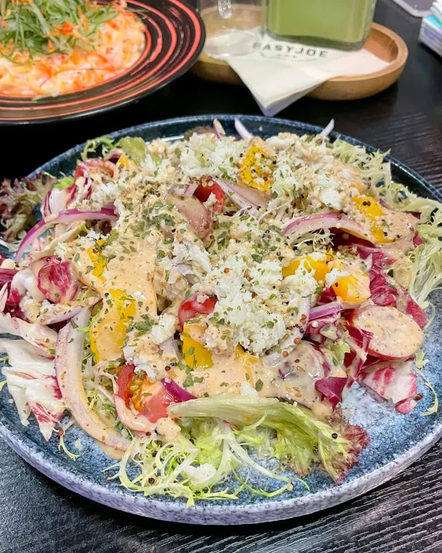 蟹肉蜜桃中東米芝麻汁沙律